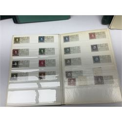 Queen Elizabeth II Great British first day covers with special postmarks and printed addresses, other covers, QEII used postage stamps, Basutoland, Southern Nigeria and other world stamps, housed in various albums, stockbooks, folders and loose, in one box
