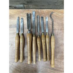 Robert Sorby Woodturning chisel set (8) - THIS LOT IS TO BE COLLECTED BY APPOINTMENT FROM DUGGLEBY STORAGE, GREAT HILL, EASTFIELD, SCARBOROUGH, YO11 3TX