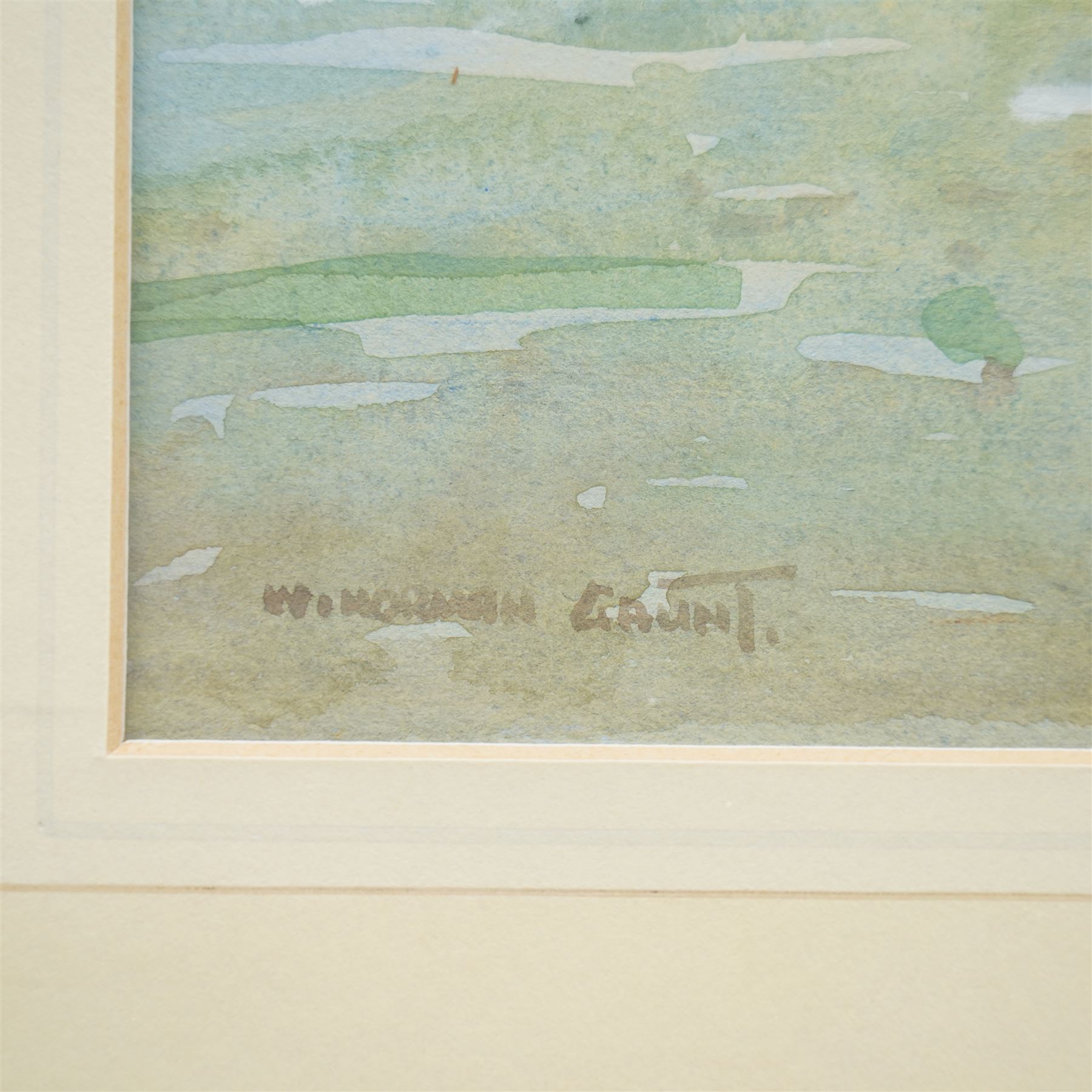 William Norman Gaunt (British 1918-2001): 'A Pause in the Hunt - Lunesdale Harriers' and Hunting by the Peaks, pair watercolours signed 25cm x 36cm (2)