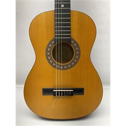 Romanian Santos Martinez three-quarter/child size classical guitar, model no.SM2M, with solid spruce top, L91.5cm