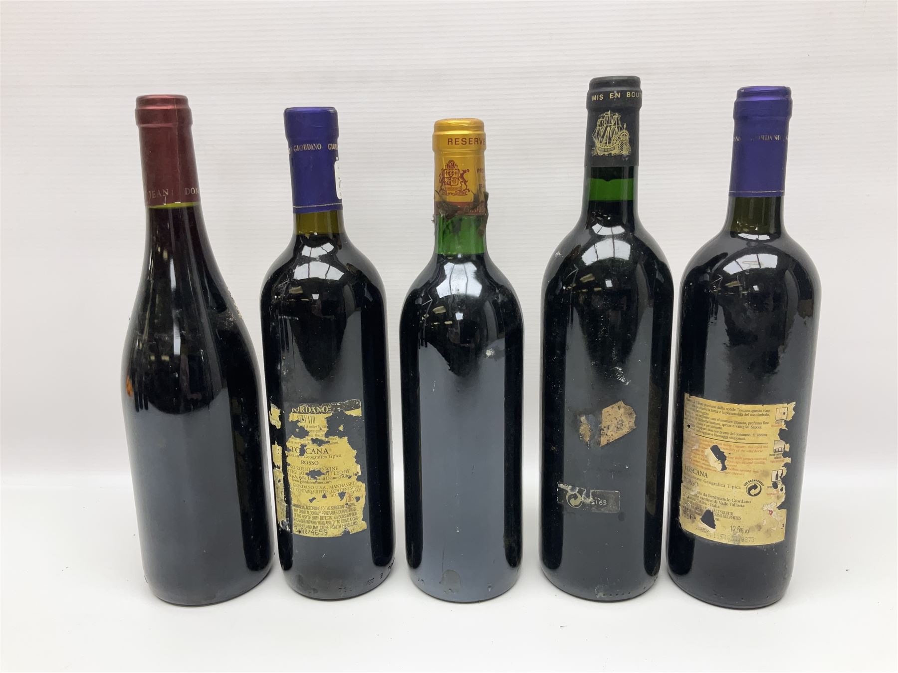 Mixed wine, including Roc de L'Espinas 2002, Cabernet Sauvignon, 2003 Merlot de Carsac, Castillo de Maluenda 1995 Calatayud etc, various content and proof (14)