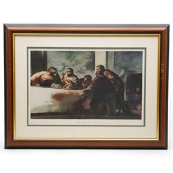 Pietro Annigoni OMRI (Italian 1910-1988): 'The Last Supper' and Preparatory Studies, set ten colour prints signed in the plate max 50cm x 35cm (10)