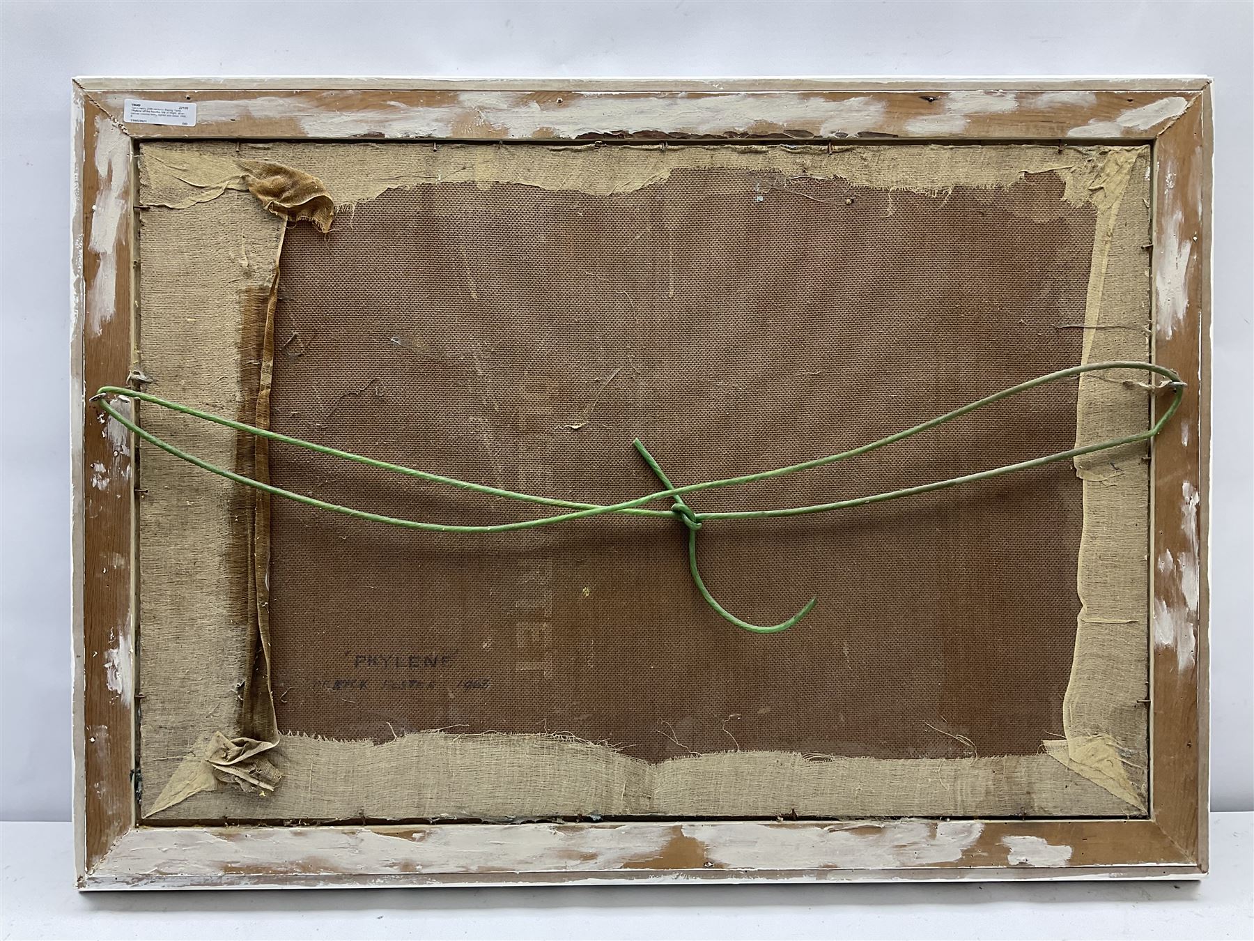 Tom Lowery (20th century): Racing Yacht 'Phylene' off the Needles Isle of Wight, oil on canvas covered board signed and dated 1968, titled verso 49cm x 75cm