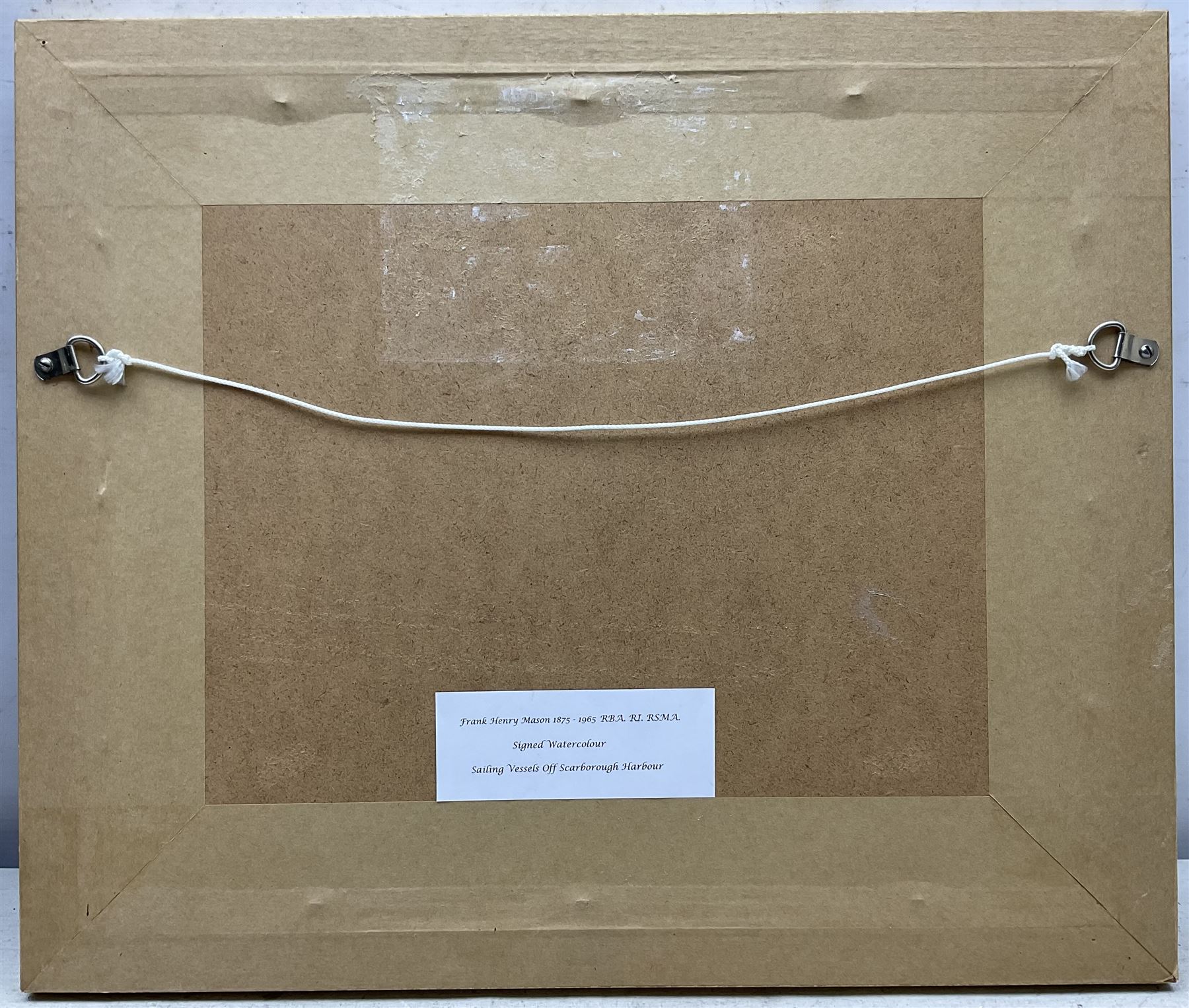 Frank Henry Mason (Staithes Group 1875-1965): Ships Returning to Calais and Shipping off the Coast, possibly St Andrews, pair watercolours heightened in white signed 15cm x 23cm (2)