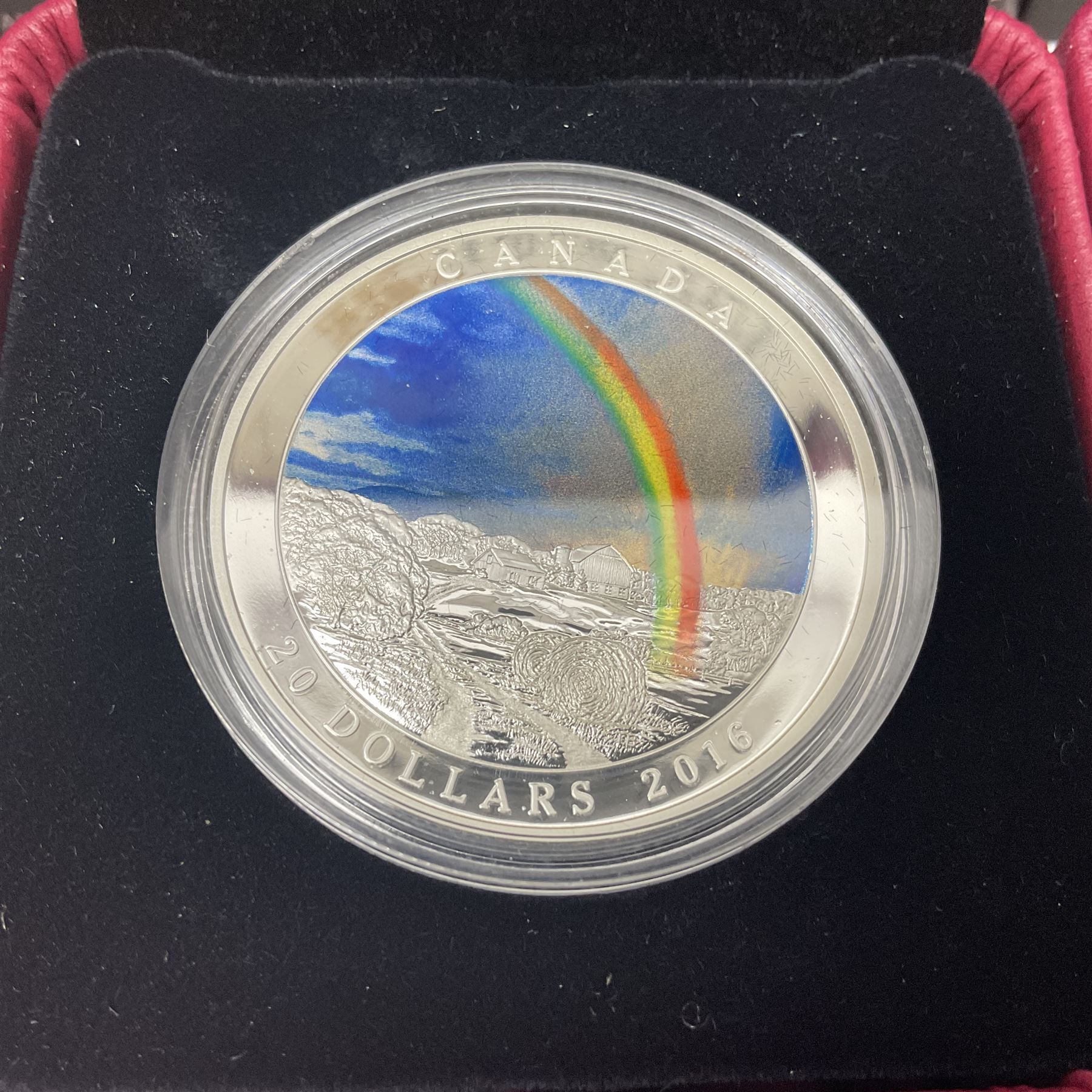 Eleven Royal Canadian Mint fine silver twenty dollar coins, including 2016 'A Royal Tour', 2017 'A Platinum Celebration', 2018 'A Nation's Mettle The Dieppe Raid', 2019 'Give Peace A Chance 50th Anniversary' etc, all cased with certificates