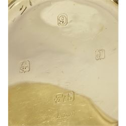 Early 20th century 9ct gold full hunter, keyless 'Traveler' lever pocket watch by American Watch Company, Waltham, No.27663195, white enamel dial with Roman numeral hour markers and subsidiary seconds dial, case by Dennison, Birmingham 1933