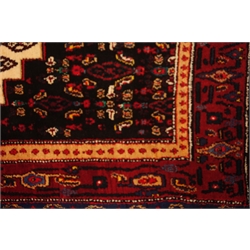  Kurdish red ground rug, repeating border, central lozenge medallion, 170cm x 126cm  