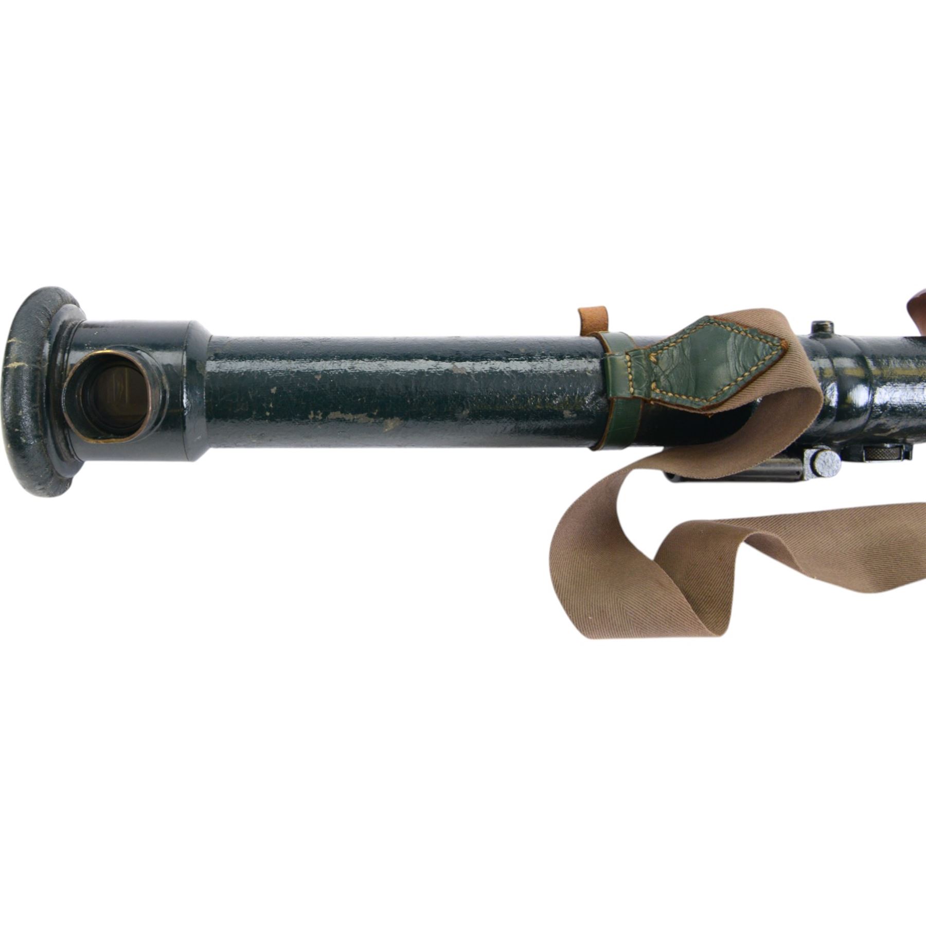 Barr & Stroud military issue type FT27 range finder no. 1009 dated 1916 stamped with broad arrow, in metal case, together with gun sights including ZRAK ON-59, MK II telescopic bearing, MK II telescope elevation and two tripods