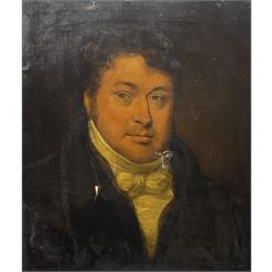 Thomas Arrowsmith (British 1772-1830): Portrait of a Regency Gentleman, oil on canvas signed and dated 1824 verso 50cm x 42cm