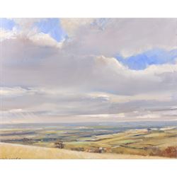 Malcolm Ludvigsen (British 1946-): 'Kirby Underdale', oil on canvas signed, titled and dat...