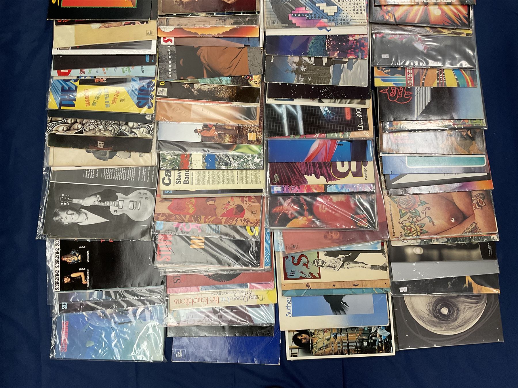 Quantity of vinyl records including Supertramp 'Indelibly Stamped', '...famous last words...', 'Crime Of The Century', 'Even In The Quietest Moments...', 'Paris' etc, Stevie Wonder 'My Cherie Amour', 'Steve Earle 'Live from Austin TX' and other music, approximately 100, in one box