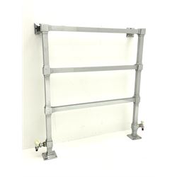 Art Deco style chrome towel rail