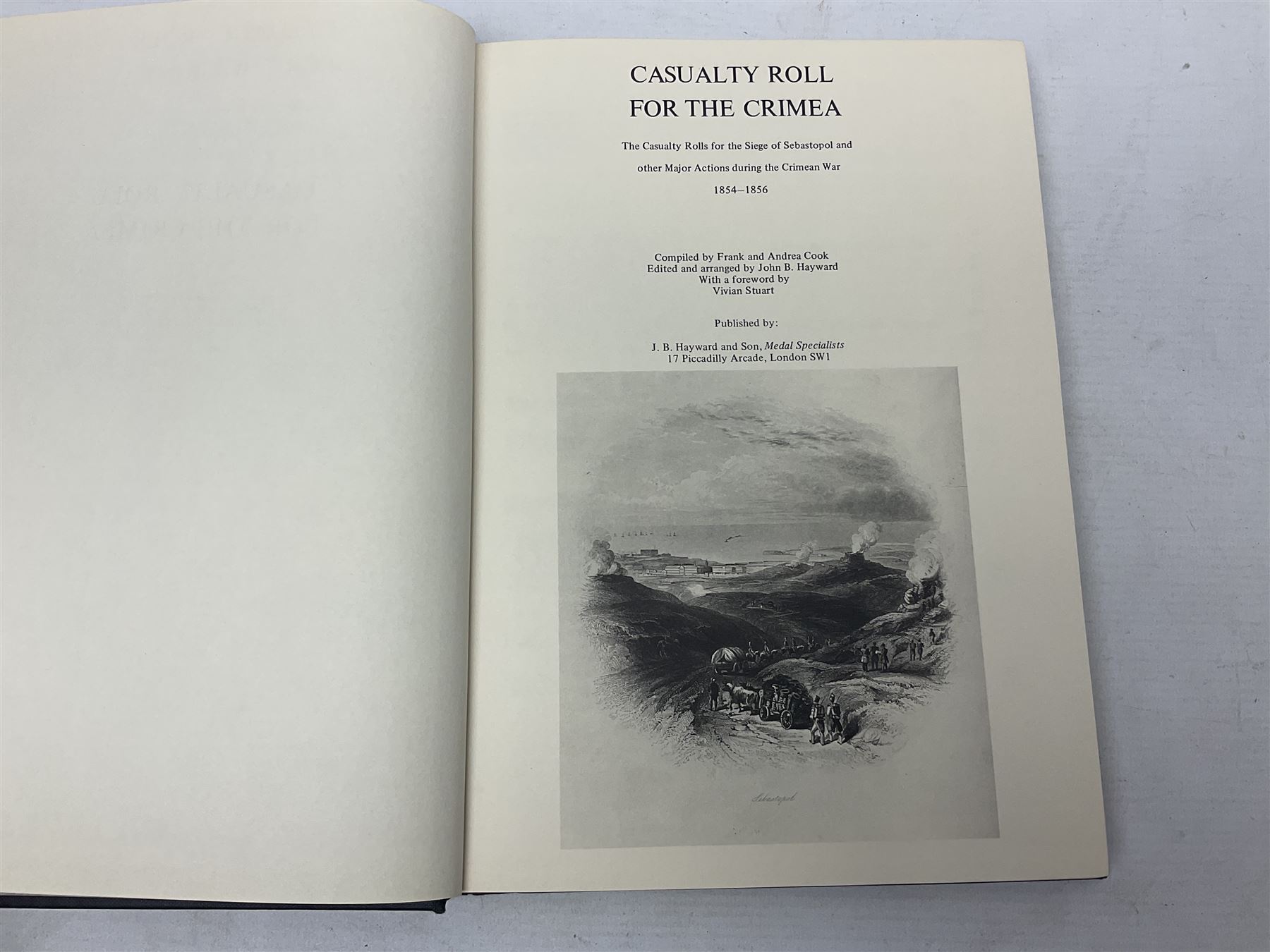 Six medal reference books comprising four Casualty Roll books for Crimea 1854-55, Indian Mutiny 1857-59, Zulu and Basuto Wars South Africa 1877-79 and Second Afghan War 1878-80; WW1 New Zealand Expeditionary Force Roll of Honour; and Lincolnshire Regiment Soldiers Died in the Great War 1914-19 (6)