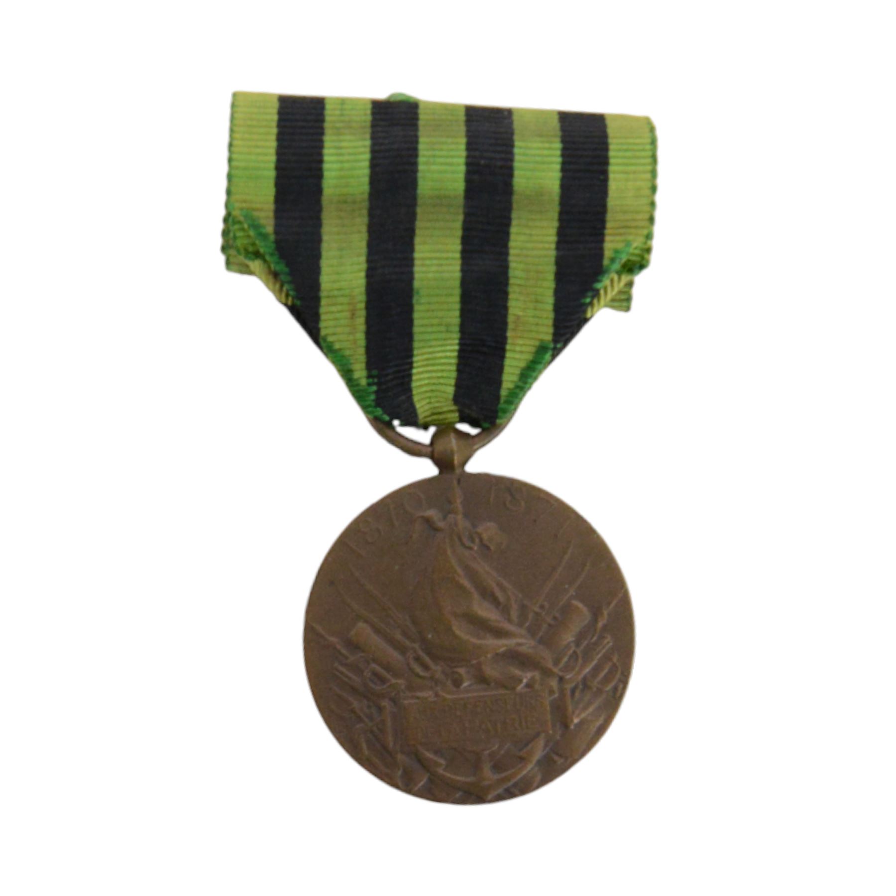 French Franco Prussian War medal with citation certificate, certificate awarded on 11 October 1912
