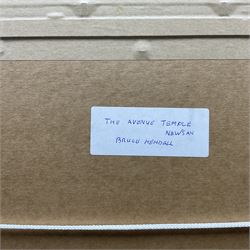 Bruce Kendall (British Contemporary): ‘The Avenue - Temple Newsam’ Leeds, oil on board signed 45cm x 45cm