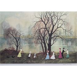 Helen Layfield Bradley (British 1900-1979): 'On a Lovely Summer's Day' and 'September', two limited edition colour prints signed in pencil max 38cm x 57cm (2)