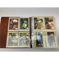 Royal Mail PHQ cards, mostly unused, housed in five 'Royal Mail Postcards' albums