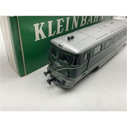 Kleinbahn HO gauge - three locomotives OBB 1020 Elektr. Berglokomotive; OBB 1044.209-3 Elektrische Lokomotive; and OBB 2050 Dieselelektrische; all boxed (3)