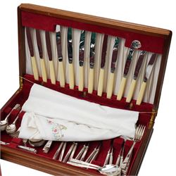 Three canteens of cutlery, some partly complete, comprising Housley and two from Viners of Sheffield, and two cases of Viners fish knives and forks