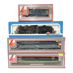 Lima '00' gauge - Class 55 diesel locomotive 'Meld' No.D9003; Class 55 diesel locomotive 'Fife & Forfar Yeomanry' No.9006; and Class 33 diesel locomotive No.D6524; and Airfix Class 4F Fowler 0-6-0 locomotive No.44454; all boxed (4)