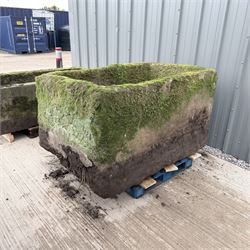 Large 18th century rectangular stone trough