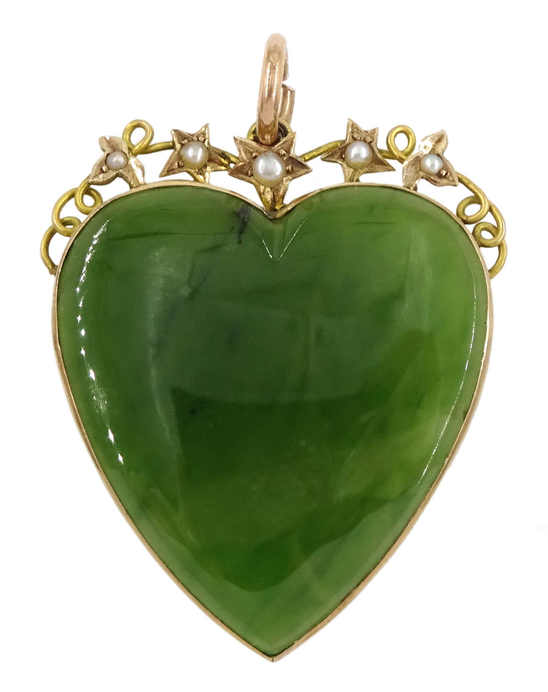 Gold Mounted Jade Pendant Gold Mounted Jade Pendant