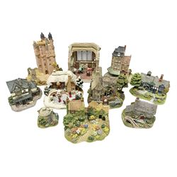 Ten Lilliput Lanes, to include Sleigh Bells, Short Back and Sides, Crook Hall Gardens, Loch Ness Lodge, Le Petit, etc, nine with original boxes  (10)