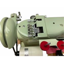 Singer automatic convertible swing needle 320k2 model sewing machine, cased, with instruction booklet. 