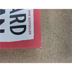 Eight first edition books, comprising signed Bob Mortimer 'And Away' autobiography, signed Richard Coles 'Murder Before Evensong' and six Richard Osman books, including 'The Thursday Murder Club' and 'The Last Devil To Die', with two Richard Osman signed bookplates