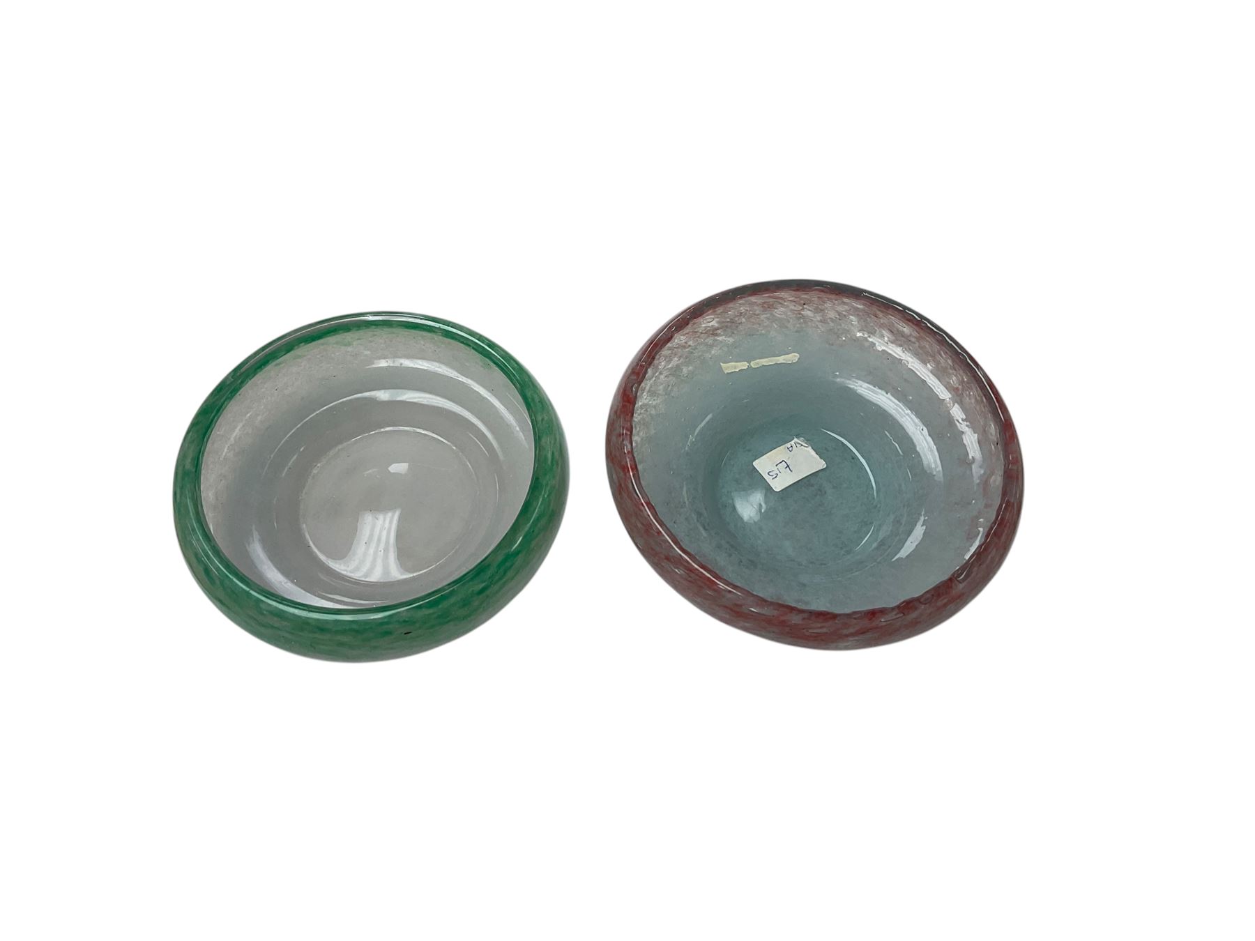 Collection of art glass, including examples by Vasart, Monart and Stevens & Williams 