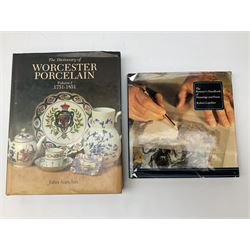 Group of Fine Art and Antique reference books, to include examples on Victorian painters, equestrian artists, Worcester porcelain, etc. 