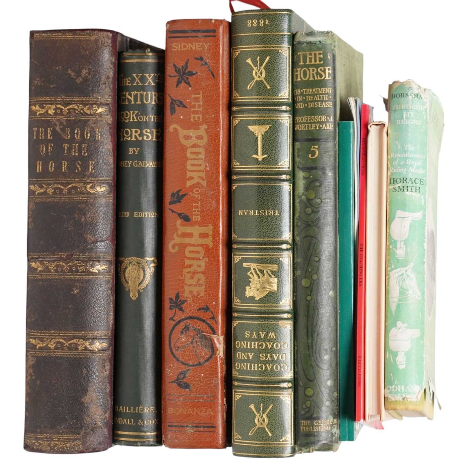 Collection of equestrian and coaching related books to include 'The Book of the Horse' and 'Modern Farriery' (18)