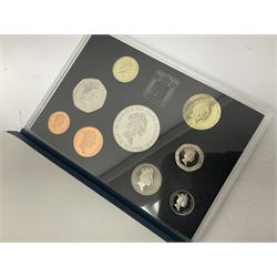 Six The Royal Mint United Kingdom proof coin collections, dated 1995, 1996, 1998, 2002, 2006 and 2007 all cased with certificates