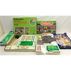  Subbuteo Table Soccer Floodlighting Edition, The Football Game, other Subbuteo, Tipp-Kick and a collection of Top Trumps cards etc   