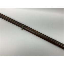19th century continental flintlock musket for restoration or display, the studded walnut full stock with brass mounts, lock stamped with bumble bee logo possibly for Dresse-Laloux & Cie Liege, under barrel ramrod and one sling swivel, proof marks visible, L166.5cm