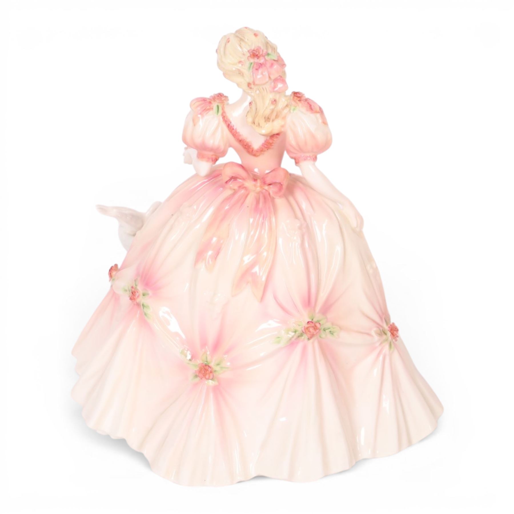 Coalport English Rose Collection : 1994 English Elegance, No. 387 of 1000, with certificate and box H22cm