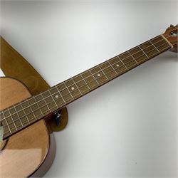 Modern Kala ukulele with acacia back and sides, spruce top and mahogany neck with slotted headstock No. KA-ABP-CTG 1801 L76cm in Tanglewood carrying case; and PG-05 Portable 5W Guitar Amplifier (Battery), boxed (2)