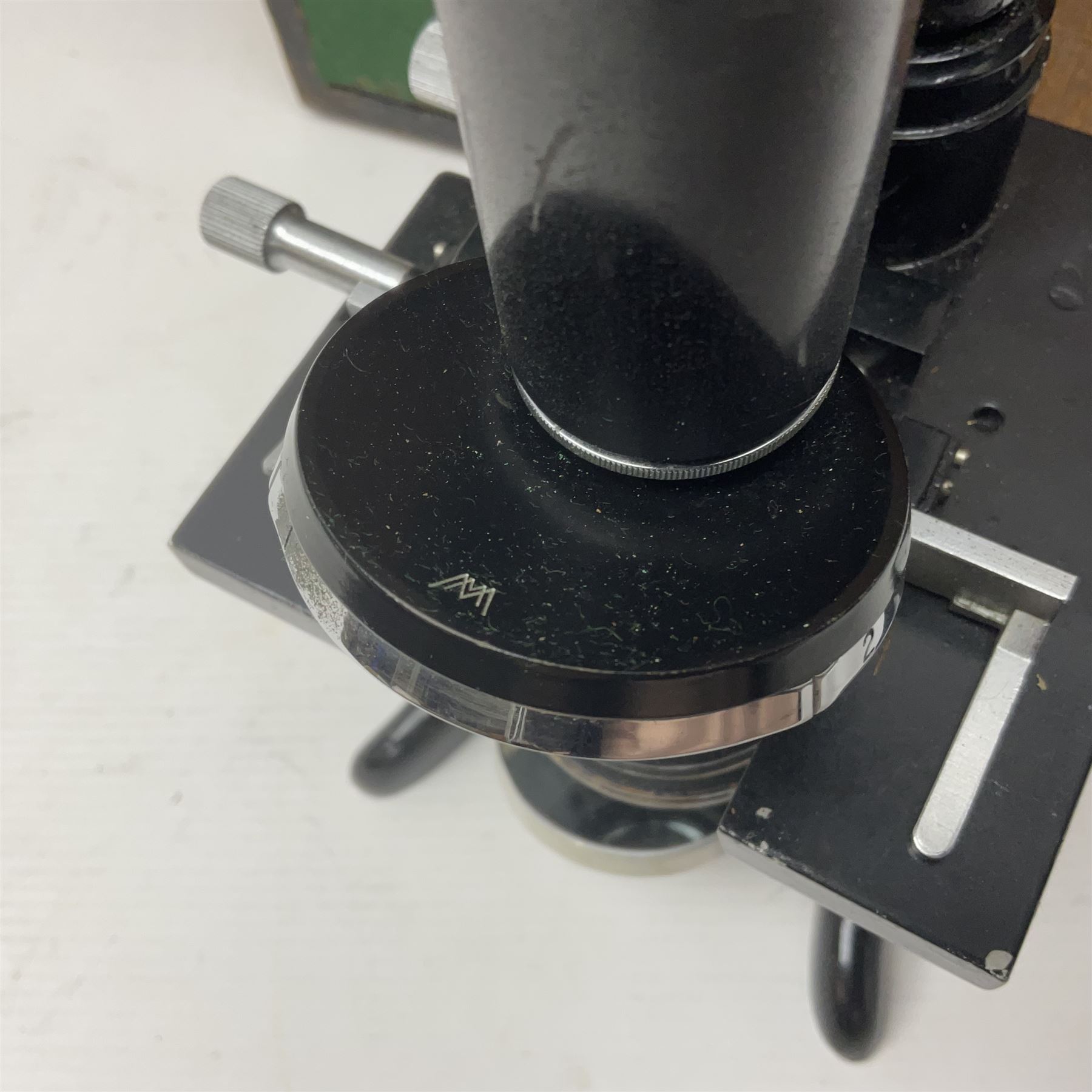 Three microscopes, comprising Swift and Son, Beck model 22 no 5512 amd E. Leitz Wetzlar no 113555, all boxed