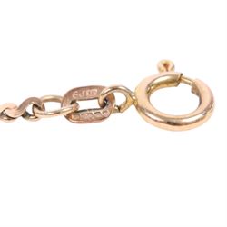 9ct gold chain links, hallmarked