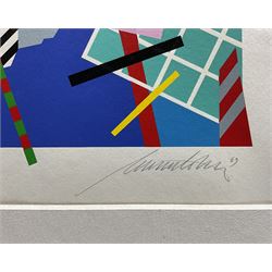 Ernst Lohse (Danish 1944-1994): Abstract, screenprint signed and dated '89 in pencil 61cm x 42cm