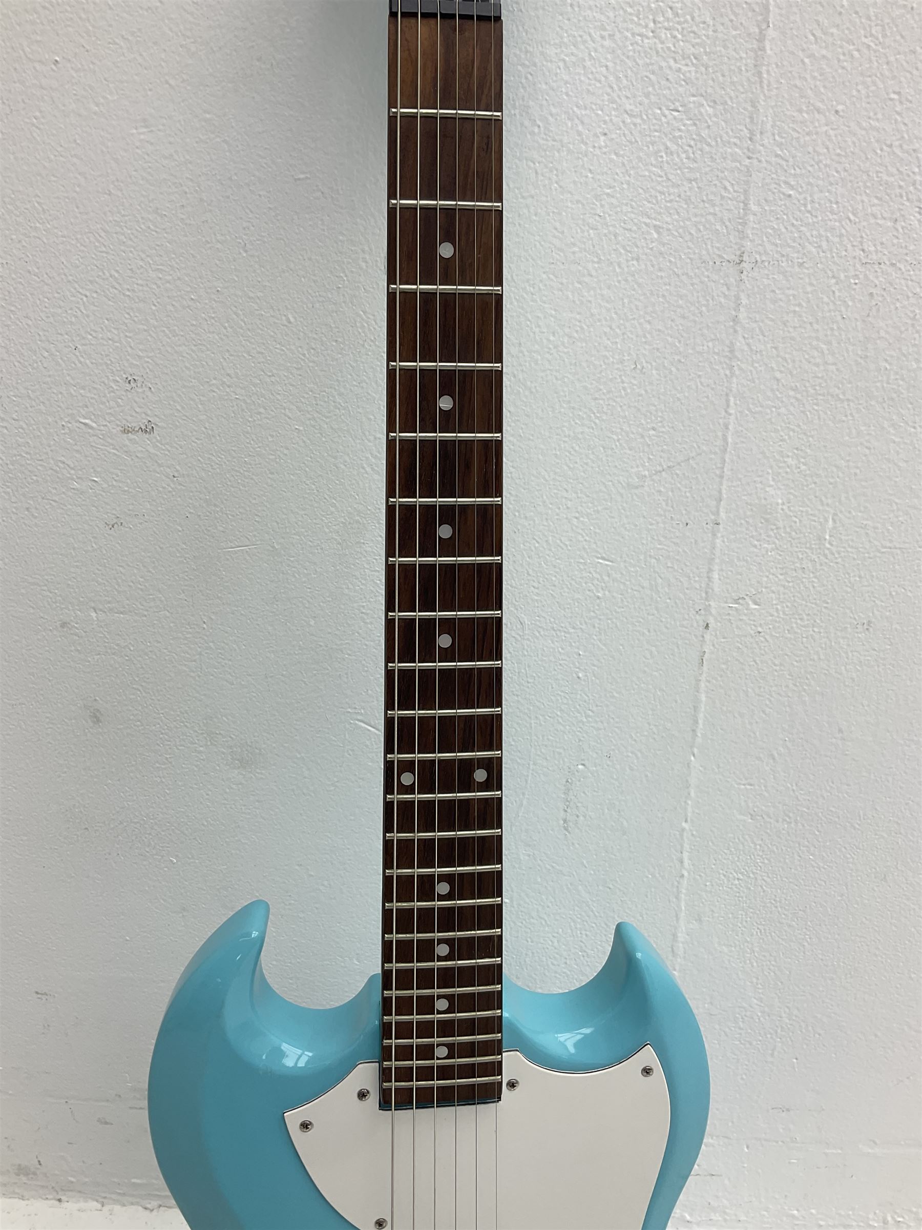 Epiphone Junior Model electric guitar in blue, serial no.C197013908 L98cm