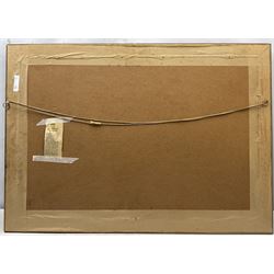 John Barrie Haste (British 1931-2011): 'Blubberhouse Moors', watercolour signed, titled verso 38cm x 65cm 