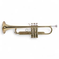Amati Kraslice B flat trumpet-model ATR201 in velvet lined hard case, with mouthpiece. 