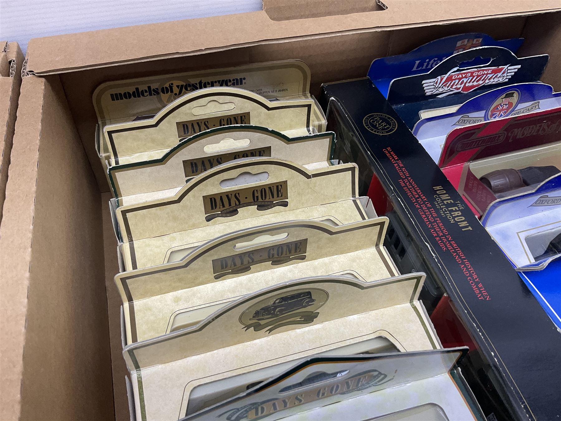 Forty-four modern die-cast models/sets by Matchbox, Corgi, Lledo, Atlas, EFE etc including military and commercial vehicles, cars and promotional vehicles, buses etc; all boxed (44)