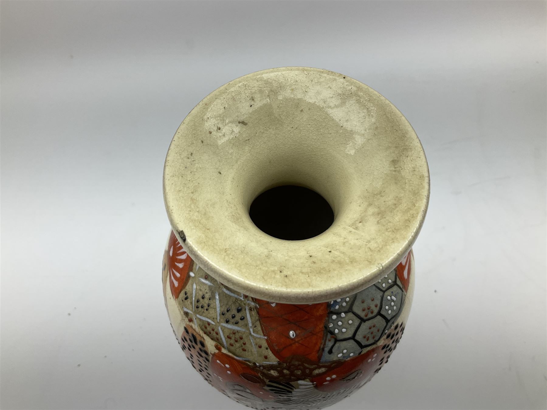 Collection of mostly Oriental ceramics, to include three 20th century Japanese Satsuma vases, two Japanese Imari plates, etc. 