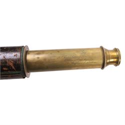 JP Cutts Sutton & Son telescope, two vesta cases, brass mortice gauge, barometer, etc