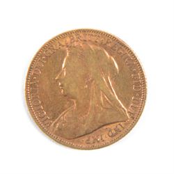 Queen Victoria 1900 gold full sovereign coin