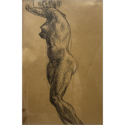 John Christopher 'Kit' Wood (British 1901-1930): Female Nude, charcoal on buff paper unsigned 30cm x 19cm 
Provenance: private collection; exh. 'Christopher Wood - Exhibition of Complete Works', New Burlington Galleries, London, March - April 1938, facsimile labels verso