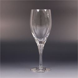 Dartington Crystal Charlotte suite for six, comprising wine, flutes, goblets and water glasses, all with boxes 
