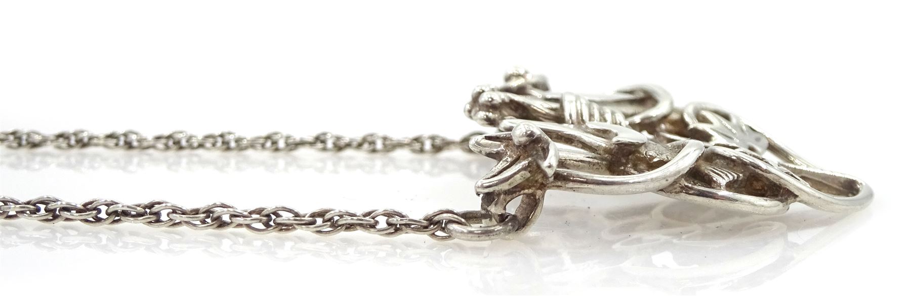 Scottish silver 'Tree of Life' pendant by Ola M Gorie, stamped OMG 